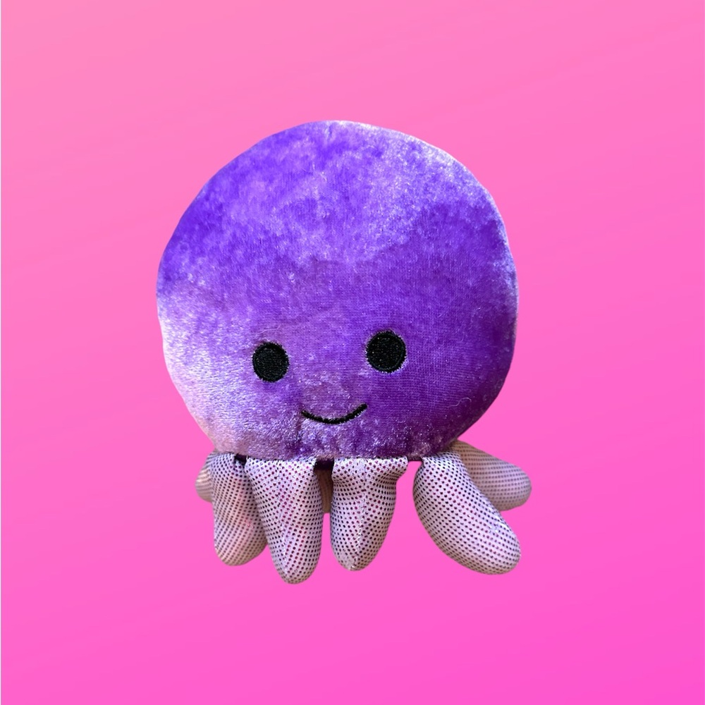 Purple octopus stuff animal